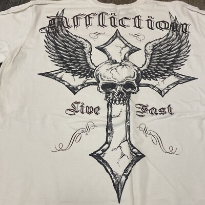 affliction T-shirt Xl live fast vintage rare Early 2000's