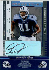 BRANDON JONES 2005 CONTENDERS ROOKIE AUTO