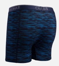 Cariloha Bamboo Boxer Briefs - Blue Spacedye - Small