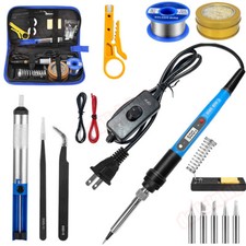 80W Electric Soldering Iron Welding Gun Tool Kit Solder Wire Desoldering Pump US