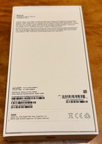 EMPTY Box for PINK Apple iPhone 13 256GB With Inserts - Photo 3 sur 5