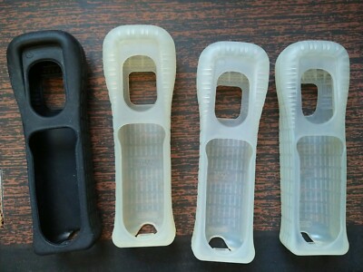 4x Official OEM RVL-022 NINTENDO Wii REMOTE JACKET Sleeve SILICON ...