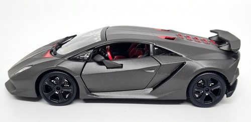 Burago 1/24 Lamborghini Sesto Elemento Matt Black Diecast Scale Model Car - Picture 3 of 6