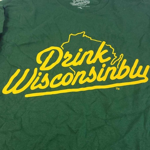 Drink Wisconsinbly Mens Graphic T-Shirt 