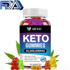 KETO SLIMMING GUMMIES 20,000,000MG APPLE CIDER VINEGAR ACV WEIGHT LOSS 60 GUMMY