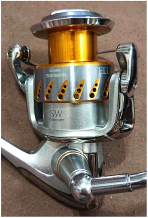 Shimano 08 STELLA SW6000HG Spinning Reel Saltwater Fishing Silver Very Good