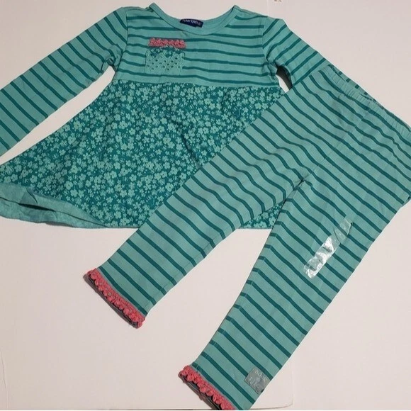 Naartjie 尺寸 2T 3 件套长袖上衣打底裤全新怀旧线 — 第 3/4 张图片