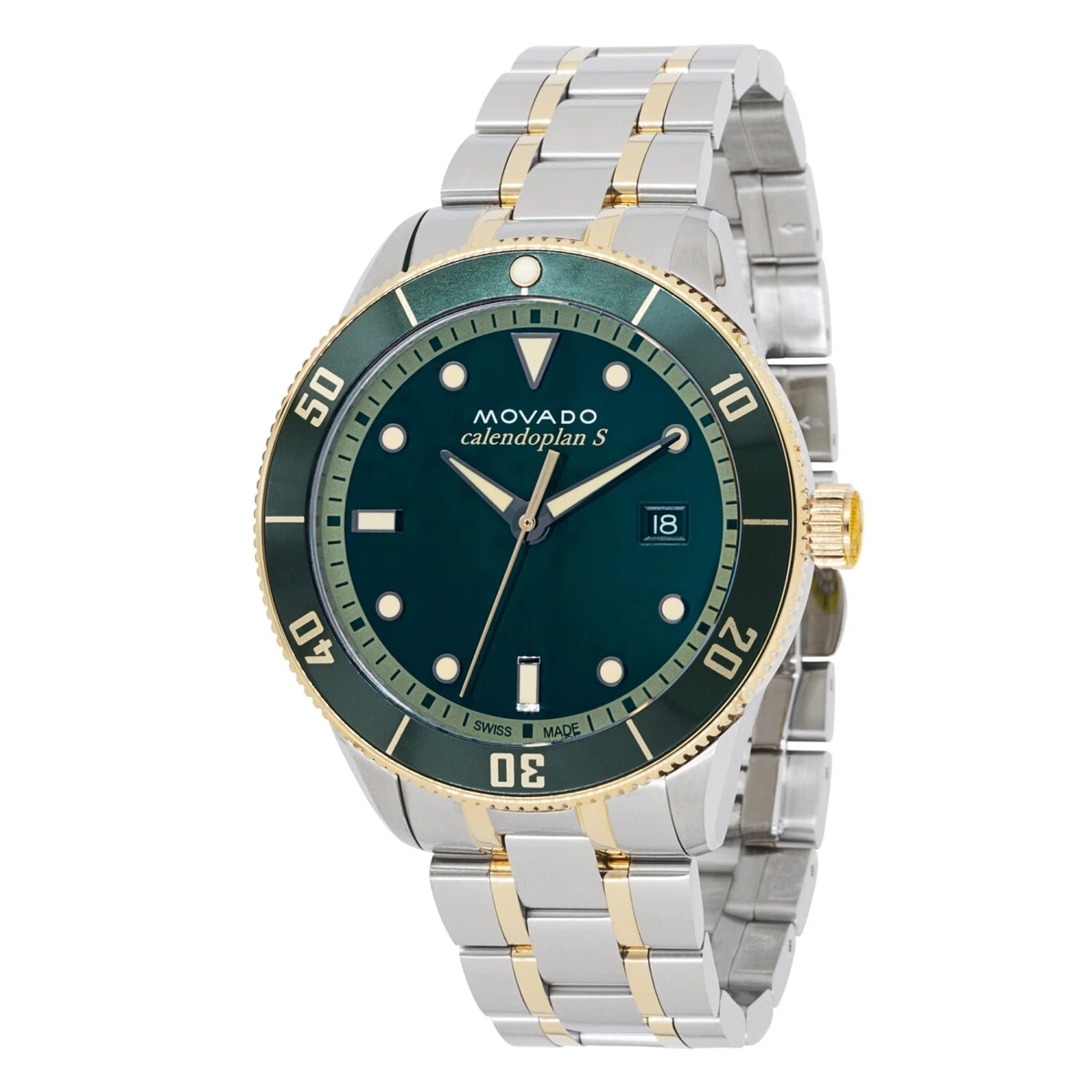 Movado 3650127 Men s Heritage Green Dial Quartz Watch