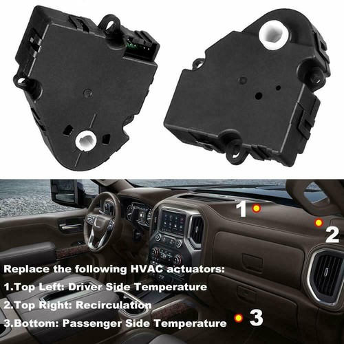 2 Heat Heater A/C AC Fan Air Vent Blend Door Actuator for Chevy GMC