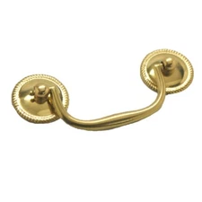 BELWITH Ultra Brass 3" Centers Drop Bail Handle Pull Drawer Hardware P754-UB
