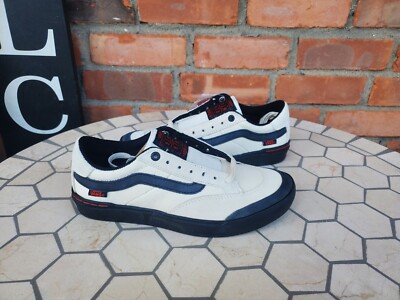 Vans Berle Pro Antique Black Mens 6.5 Canvas White Off The Wall Vintage Sneaker