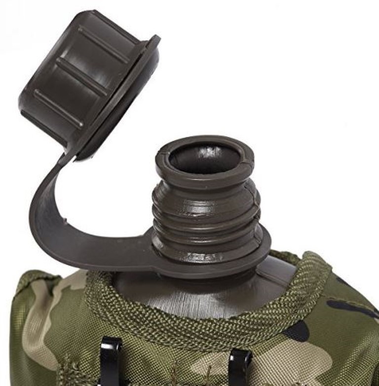 Metal Canteen 1 QT GI Alice Water Bottle Canteen – Woodland Camo, 32 Oz, BPA-Free For Camping & Hiking Usgi Canteen - Foto 5