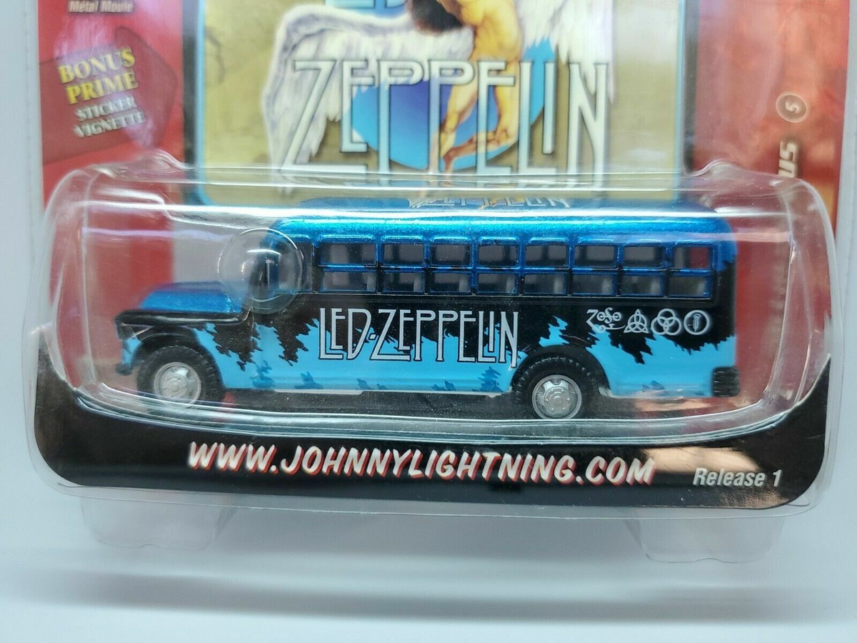 CHEVY BUS 1956 LED ZEPPELIN 56' 1/64 JOHNNY LIGHTNING ROCK ART R1