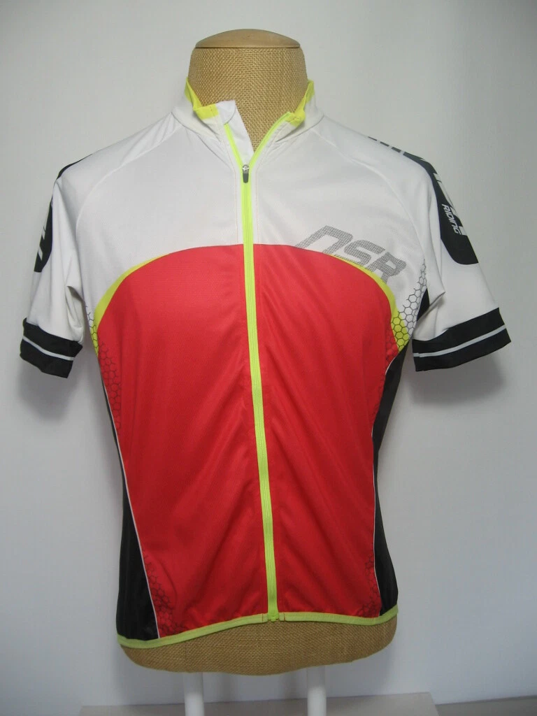 Red white cheap cycling jersey