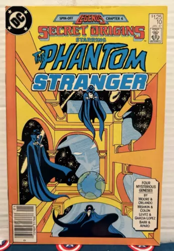 SECRET ORIGINS #10 (DC Comics 1987) Phantom Stranger • Alan Moore • VF/VF+