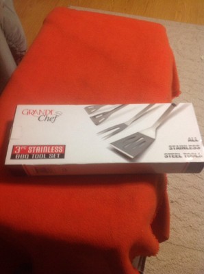 Grande Chef 3 Pc BBQ Tool Set New In Box