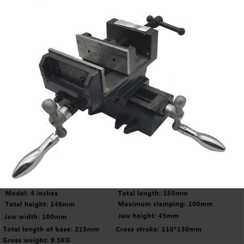 Two-Way Moving Vise 4 Inch Heavy Duty Cross Vise Drilling And Milling Machine - Picture 2 of 6