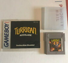 Turrican GameBoy Cartride & Manual - Authentic Tested Game Boy Case Retro Rare