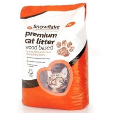 Snowflake Wood Based Premium Cat Litter 30Ltr