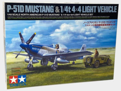 Tamiya 1/48 Tamiya P-51D MUSTANG w/ 4x4 JEEP