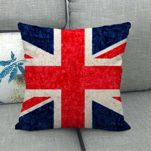 18" Union Jack British Flag Pillow Case London Bus Telephone Booth Cushion Cover - Picture 18 of 66