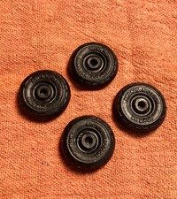 4 ARCADE 30 X 5.25 BALLOON BLACK rubber tread TIRES 1-1/32" od- cast iron toys