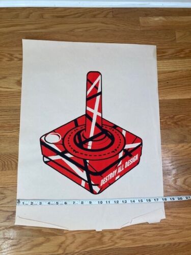 Destroy All Design Street Art Print Van Halen Atari Joystick Mr Brainwash Banksy - Picture 2 of 5