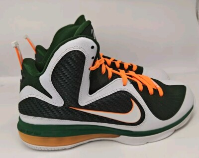 Nike Lebron 9 IX Miami Hurricanes 469764 102 Size 9 US | eBay