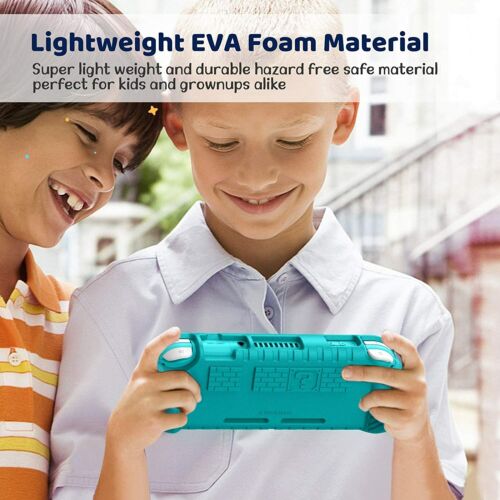 Kinder Hülle für Nintendo Switch Lite 2019 Stoßfest Cover mit 2 Spielkartenfächern - Bild 5 von 14