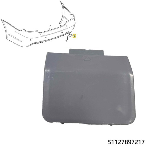 Für BMW 5er E60 M 03-09 Hinten Kappe Deckel Stoßstange Klappe Abschlepp 7897217. - Bild 14 von 17