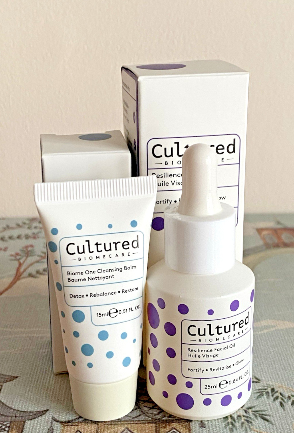Cultured Biomecare Biome One Cleansing Balm Resilience Facial Oil NWB Worth £54