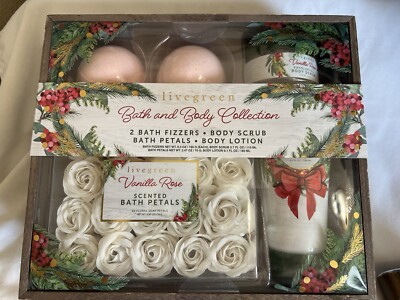 Livegreen Bath & Body Collection Vanilla Rose Gift Set