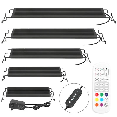 MARKENLOS 12-52W LED Aquarium Beleuchtung Lampe mit timer Vollspektrum Licht RGB 30-135cm