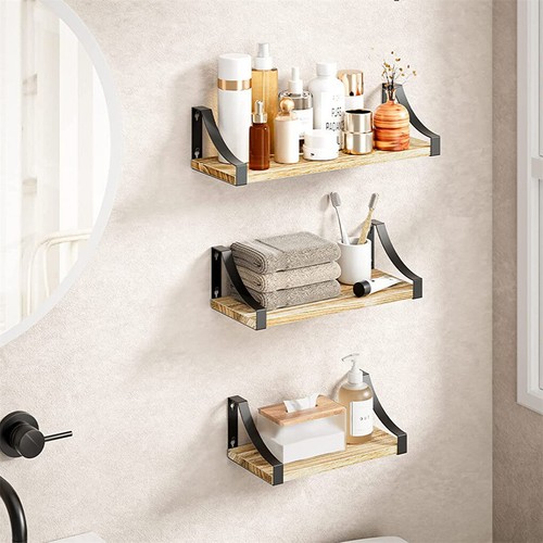 Popular Wall Small Bookshelves Floating Shelves Storage Rack Succulents Holders - Picture 3 of 17
