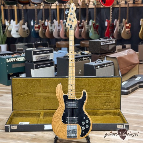 1980 Peavey T-40 Maple Neck Bass Guitar w/ Case – Natural