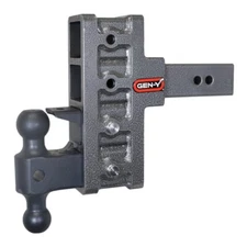 GEN-Y Mega Duty 2.5" Shank 6" Offset Drop Hitch Dual Ball: 2″ and 2 5/16″