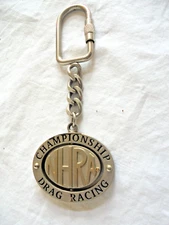 Vintage NHRA National Hot Rod Association Spinner Keychain