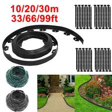 33ft 2" Tall Garden No Dig Landscape Edging Border Kit Flexible Yard Lawn Border