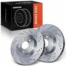 A-Premium New Drilled Brake Rotors Front for INFINITI QX30 Mercedes-Benz CLA250