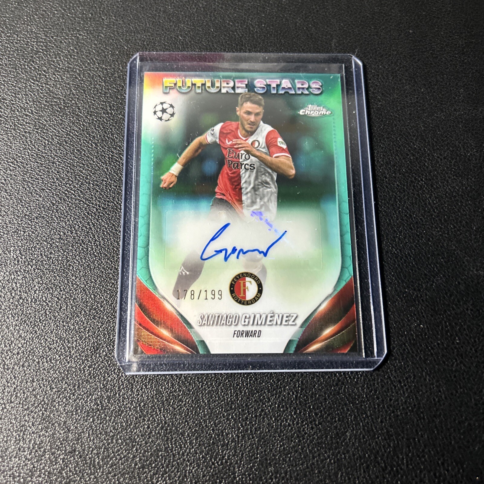 santiago gimenez 2024 Topps Chrome Future Stars Aqua /199 Auto