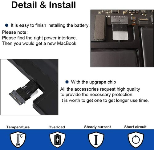 A1496 Battery for MacBook Air 13" A1466 2012 2013 2014 2015 2017 A1369 - Picture 4 of 10