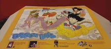 Vintage 1997 DRAGON BALL POSTER! Promotional Item For Cards, Toys, And Games 