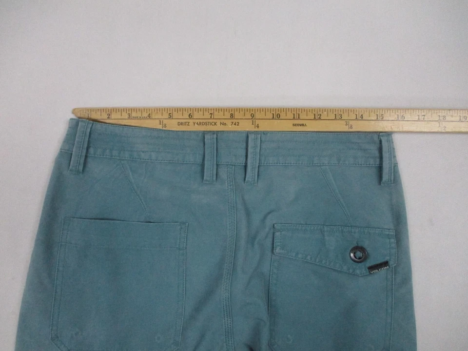 Volcom Shorts Men's Size 30 Blue Chino Casual Stretch - Image 3 of 4