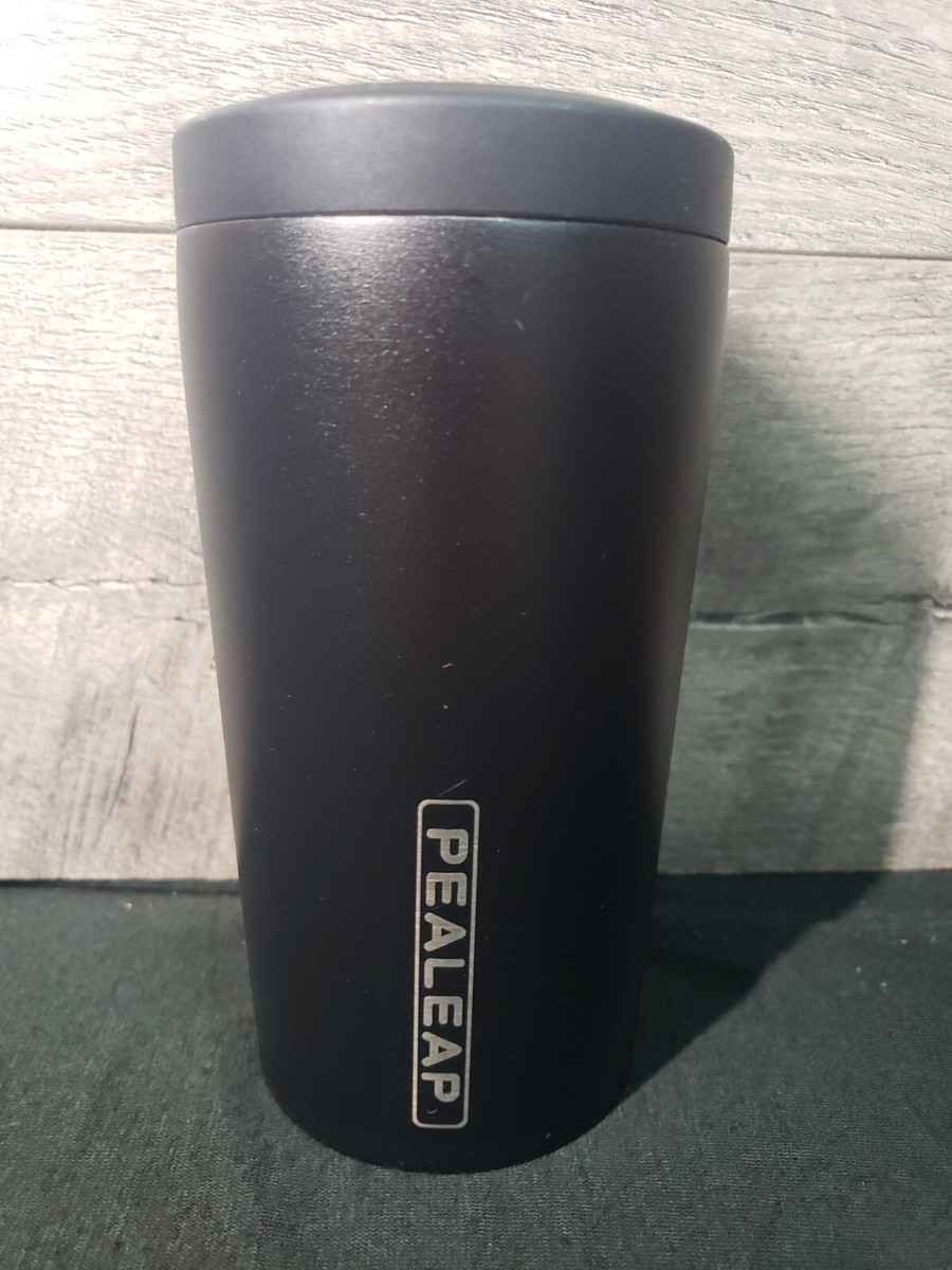 Pealeap in 12oz Insulated Slim Can/Beer Bottle Cooler Black