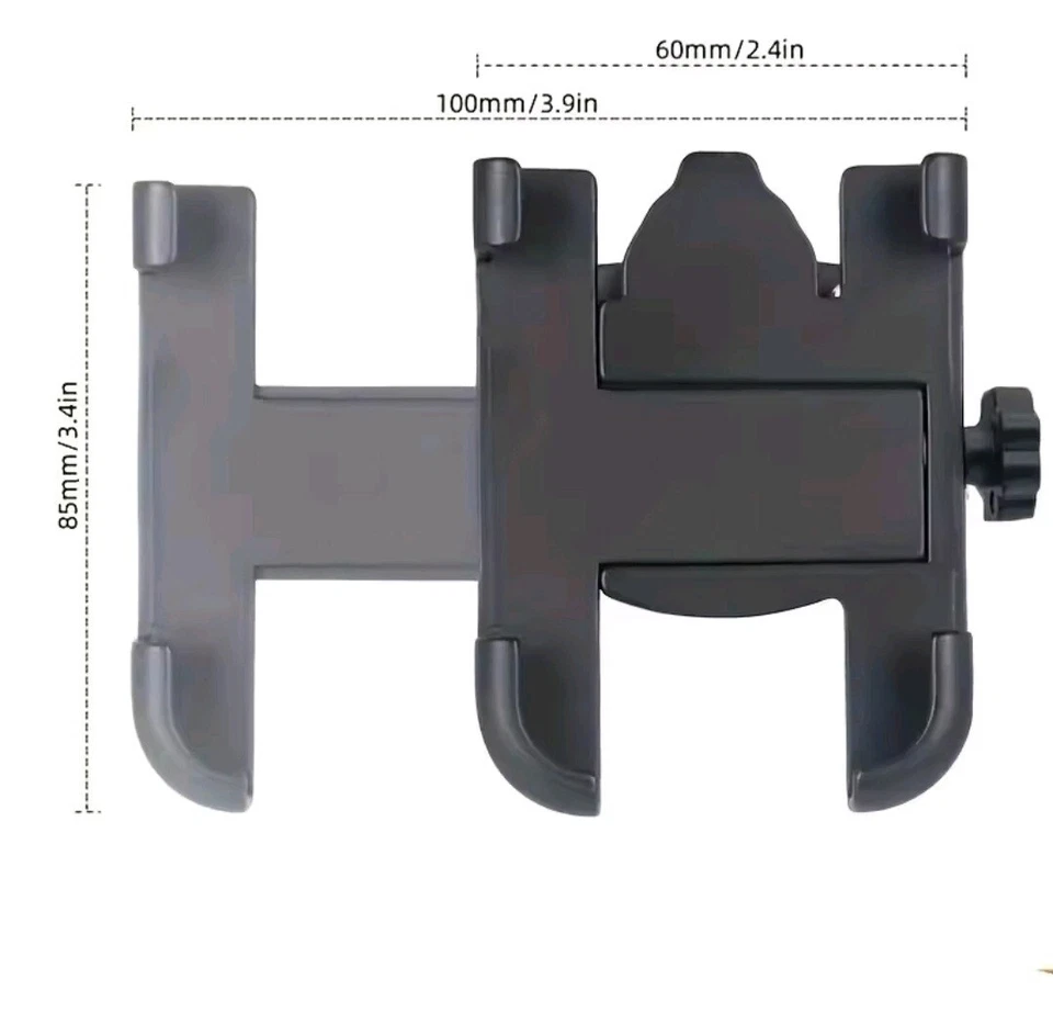 Alu Motorrad Fahrrad Roller Halterung Handy Rückspiegel Halter - Bild 3 von 4