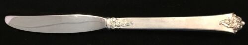 Couteau plat en argent sterling - Royal Crest Castle Rose Grill - Photo 1 sur 4