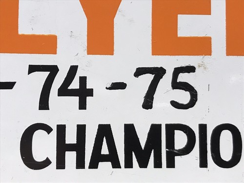 VTG PHILADELPHIA FLYERS VANITY LICENSE PLATE STANLEY CUP CHAMPIONS 1973-74 1974 - Picture 2 of 7