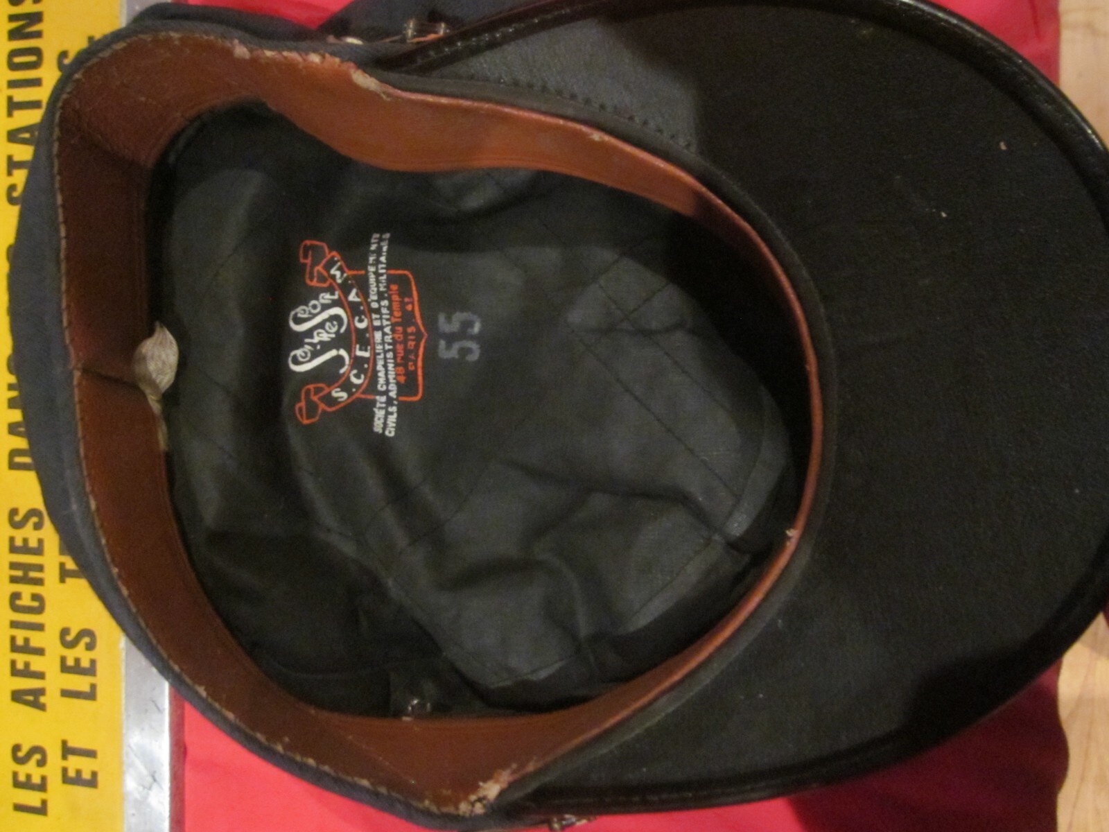 Casquette Baseball Vintage Université Du Texas – Années 40/50 – Laine Orange