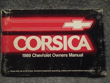 1989 Chevrolet Chevy Corsica Owners Users Manual Guide Reference Book 10034