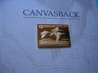 CANVASBACK DUCK STAMP COMMEMORATIVE MINI SILVER GOLD BAR RARE NICE ITEM FOR GIFT